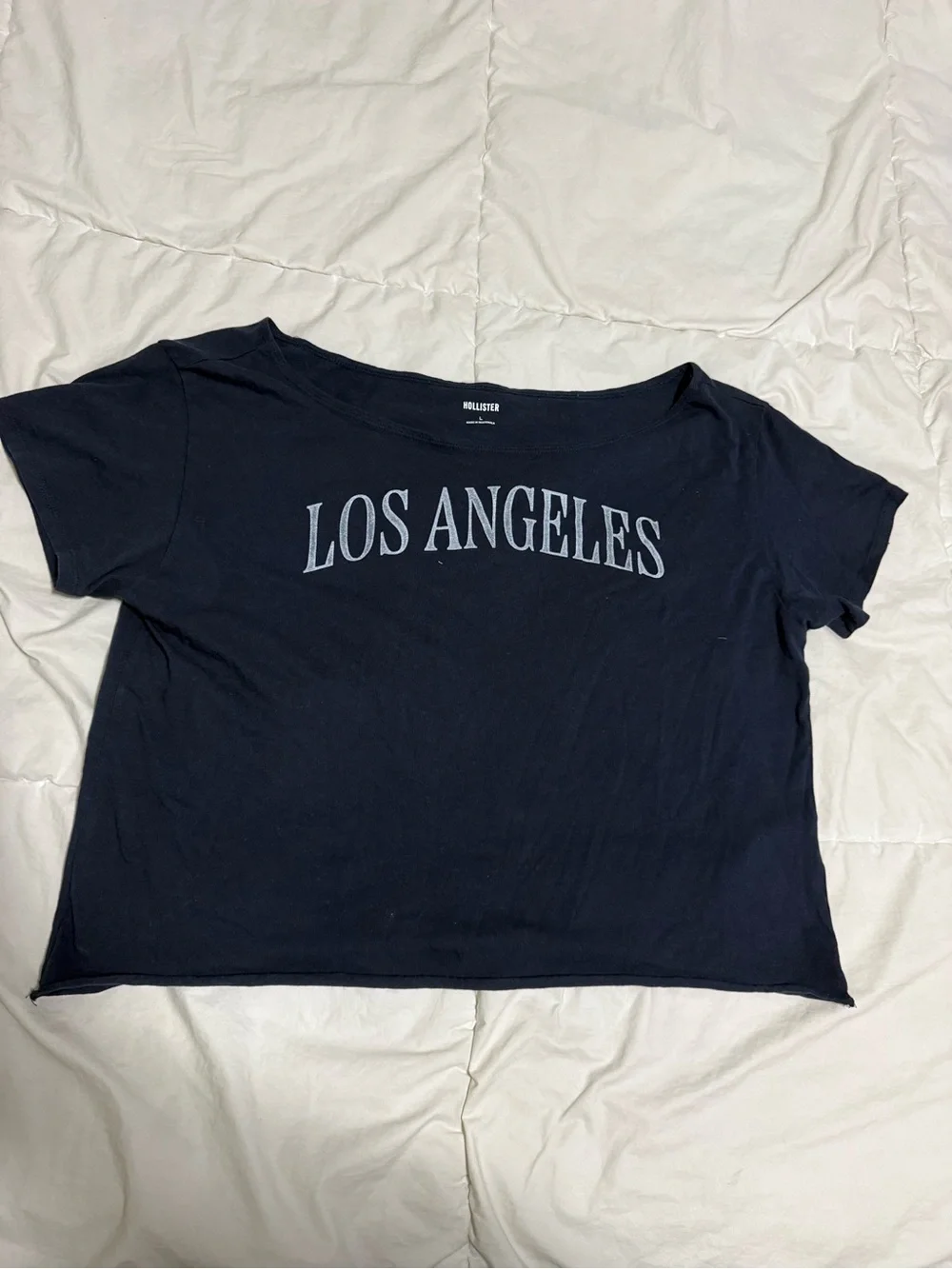 Hollister Navy 'Los Angeles' Graphic Short Sleeve Tee